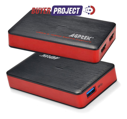 Imagen 2 de 5 de Capturadora Video Hdmi Agptek Full Hd 1080p Streaming Obs