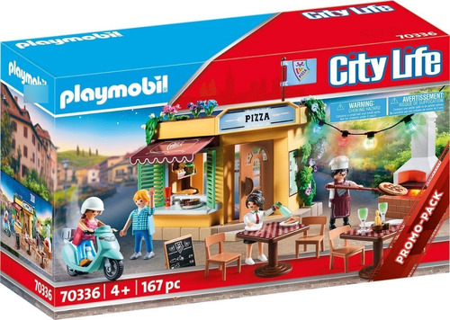 Playmobil City Life 70336 - Pizzeria Restaurant Playset - Pr