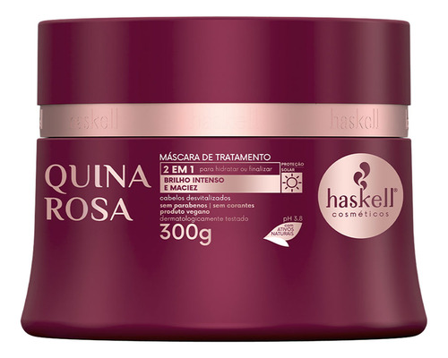Cronograma Capilar Haskell Lisos Alisados Pós Química 300g