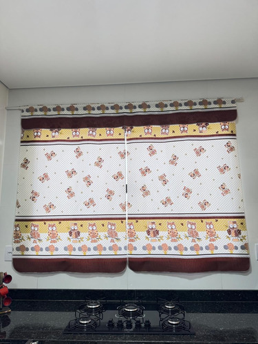 Jogo De Cozinha Diamante Com Toalha Mesa 4 Cadeiras Coruja