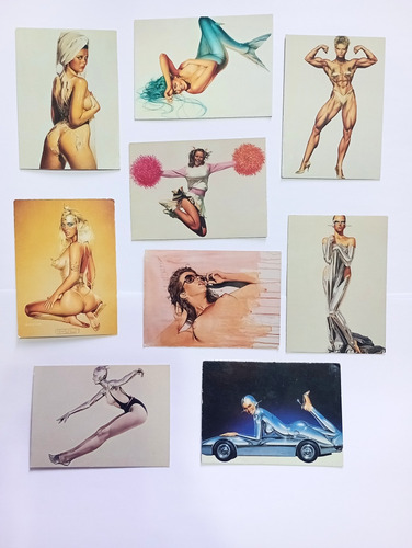Hajime Sorayama Tarjetas Robots And Pinups Estampas Set 1993