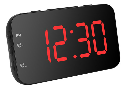 Reloj Despertador Digital Led Reloj De Escritorio Portátil C