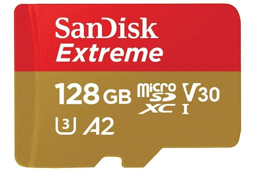 Memoria Micro Sd Sandisk Extreme 128gb 4k Clase 10 U3