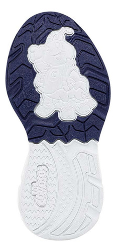 Tenis Colegial Gomyschool C New Bco-azul Unisex Los Gomosos