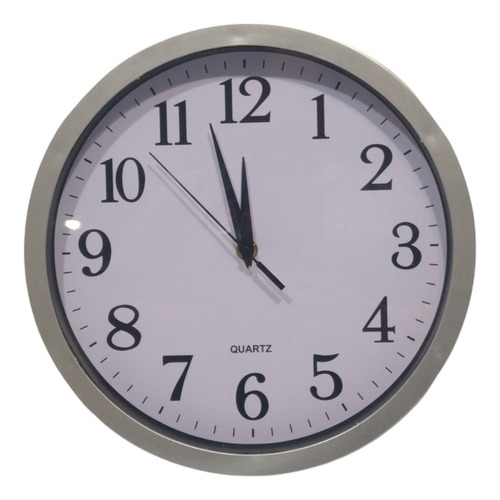 Imagen 3 de 8 de Reloj Pared Clásico Grande 28 Cm Números Hogar Relojes