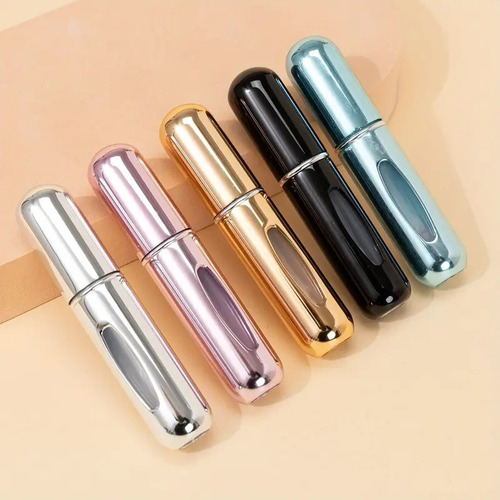 5 Spray Atomizador De Perfume Brillantes De 5ml Recargable