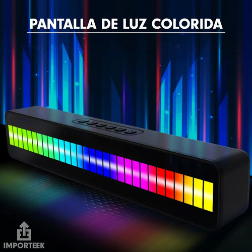 Z Barra Bocina Bluetooth Radio Recargable Portatil Luces Led