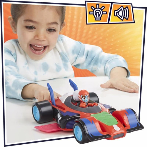 Pj Masks Animal Power Flash Cruiser, Coche De Juguete Con Y