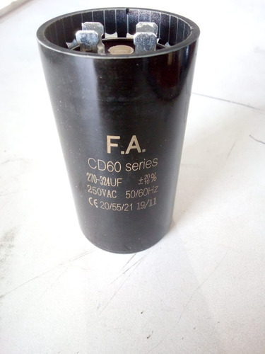 Capacitor  De Arranque 270-324 Mfd 220v