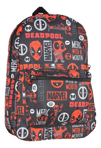 Deadpool Mochila Merc Con Una Boca Verborrea En Toda La Imp.