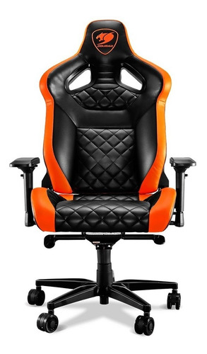 Imagen 4 de 5 de Silla Gamer Cougar Armor Titan Reclinable, Negro, Naranja