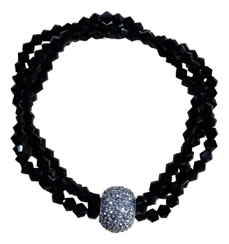 Pulsera Cristal Negra