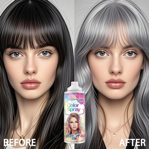 Spray De Color Temporal Para El Cabello Para Mujeres Y Niñas