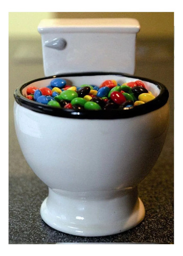Taza De Cerámica Bowl En Forma De Inodoro Wc Envío Gratis
