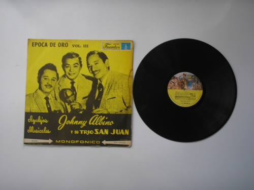 Lp Vinilo Johnny Albino Y Su Trio San Juan Vol3 Colombia1975
