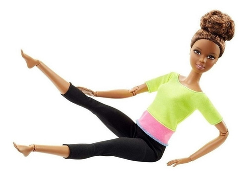 Imagem 4 de 7 de Barbie Articulada To Move Top Amarelo Morena Ms Sj