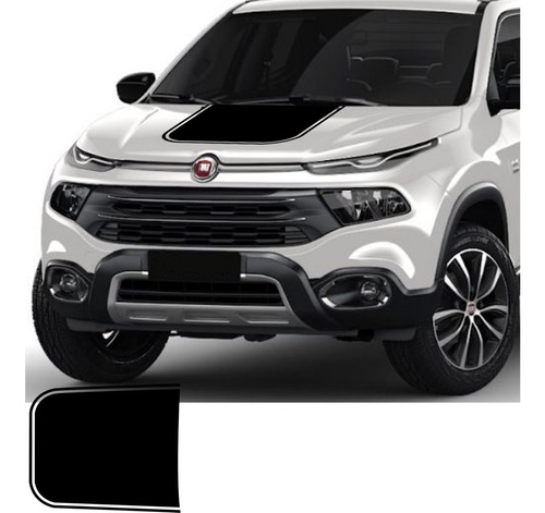 Adesivo Capo Fiat Toro - Preto 2018