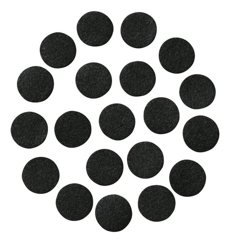 Círculos Adhesivos De Fieltro Negro