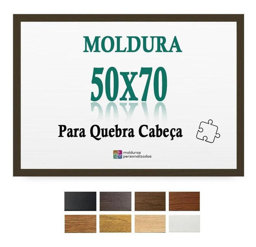 Moldura Tabaco 50x70 Quebra Cabeça Grow 1.000 Pcs Com Petg