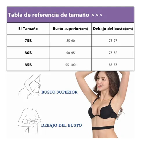 . Sujetador Push-up Con Escote En U Profundo Y Espalda