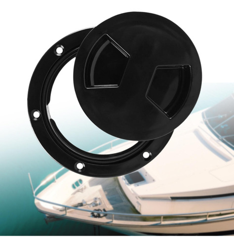 Escotilla Para Embarcación Marina Con 4 Pulgadas Negro