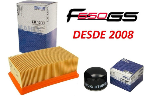 Kit Filtros Aire Y Aceite Bmw F650 Gs Desde 2008 Originales