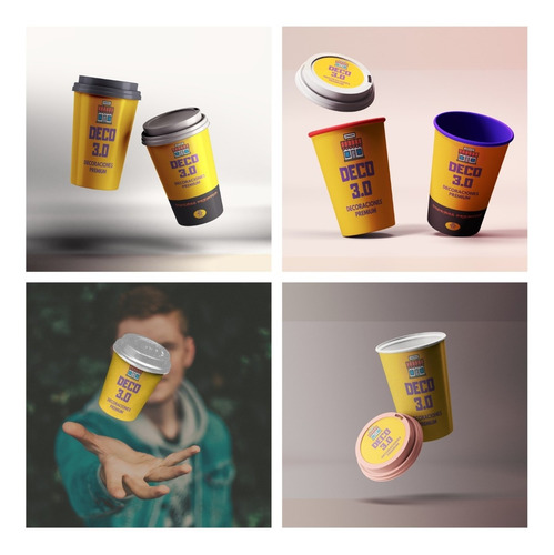 5 Mockup Vaso Termico Cafe Bebidas Calientes Photoshop Pack1