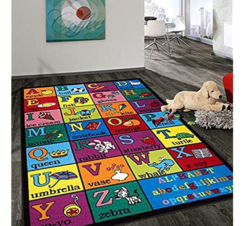 Alfombra Rugshop Rugshop Kids Color Multi World Rug Gallery - De 152.4cm X 99.06cm