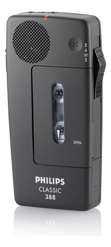 Grabador De Dictado En Casete Pequeño Philips Lfh0388 Negro