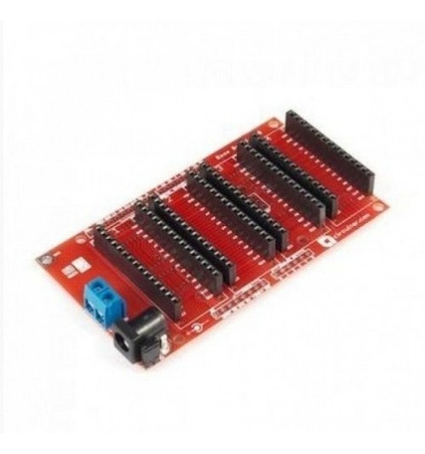 Base Board Uno - Conexão Para 4 Nanoshields Em Arduino