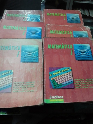 Matematica 1 Primera Edición Santillana Lote X 5 Libros 