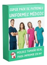 Comprar Moldes Y Patrones Uniformes Médicos Batas Cofias Delantal