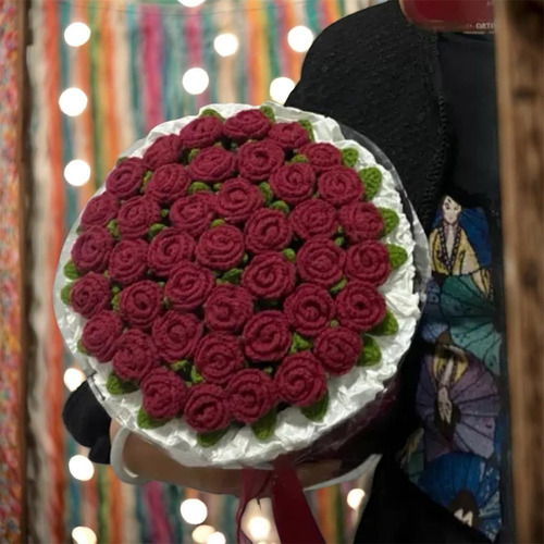 Manta Crochet De Ramo De Flores, Ideal Para Regalo Y Hogar A