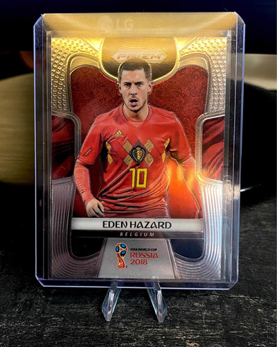 Eden Hazard Bélgica Tarjeta Panini Prizm Metalic Rusia 2018