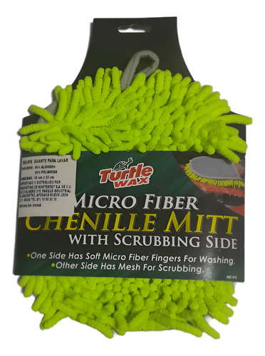 Turtle Wax Guante De Chenille De Microfibra Mc816