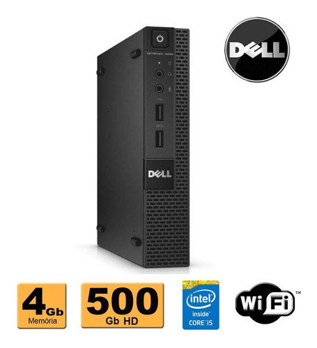 Mini Cpu Dell Optiplex 3020 Core I5 4ªg 4gb Ddr3 Hd 500gb