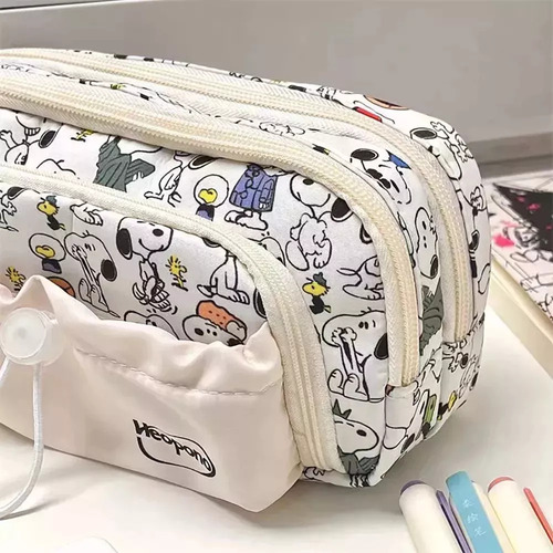 @ Lapicera Cosmetiquera Doble Cierre Snoopy 10x20 Cm Peanuts