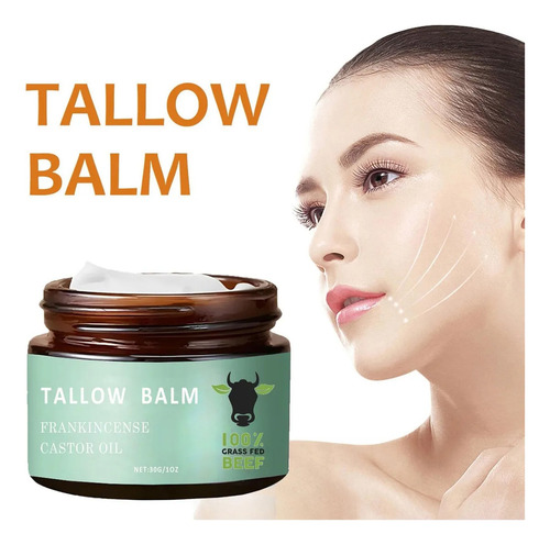 Ad 2 Tarros De Crema Batida De Sebo De Res Para La Piel,