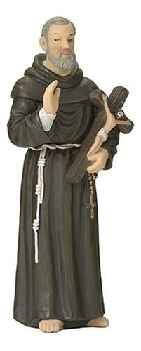 Estatua De San Po (padre Pio) - 3.5 Pulgadas (roman 5028-9)