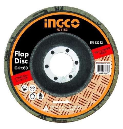 Disco Disco Flap 115mm Grano 80 Ingco