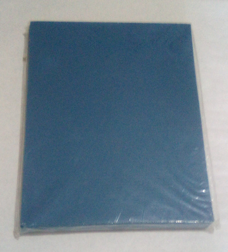Portada Plástica Vinil Traslúcida Azul X 50 Unidades.