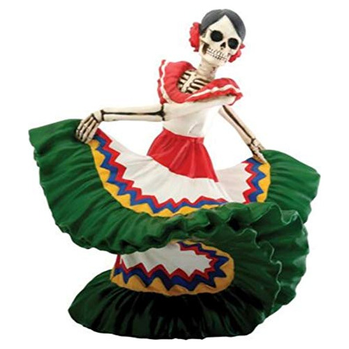 Señorita Bailarina Del Día De Muertos (h: 5.5  X L: 6...