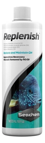 Seachem Replenish 500 ml aumenta y mantiene la dureza del agua del acuario