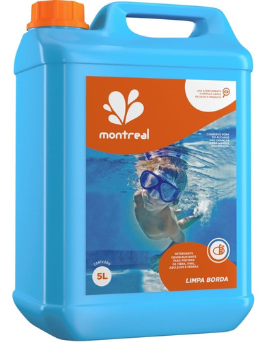 Limpa Bordas P/ Piscinas 5 Litros Montreal