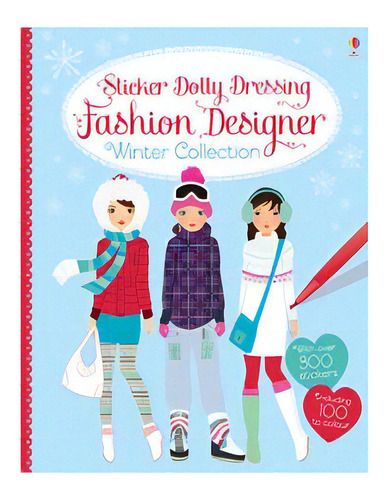Fashion Designer Winter Collection - Sticker Dolly Dressing, De Watt, Fiona. Editorial Usborne Publishing En Inglés, 2014