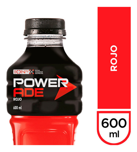 Bebida Powerade 600cc Rojo(6uni)super