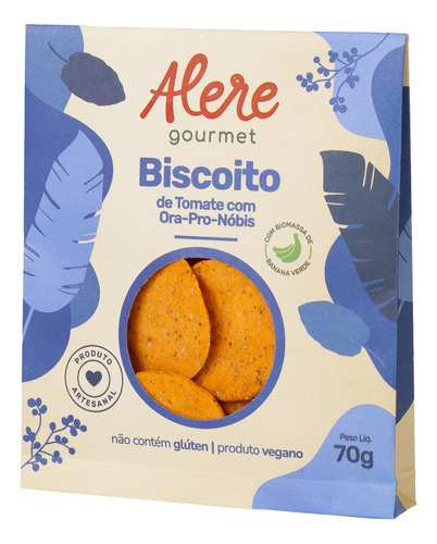 Biscoito De Tomate E Ora-pro-nóbis Alere Gourmet 70g