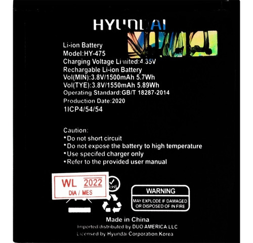 Bateria Pila Hyundai E475