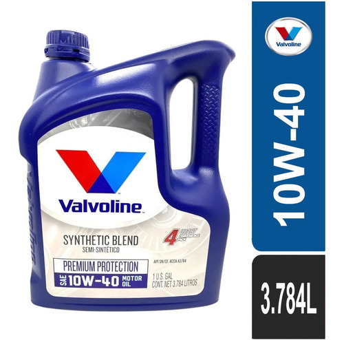 Imagen 1 de 8 de Aceite Valvoline 10w40 Premium Protection Semisintético 1gal