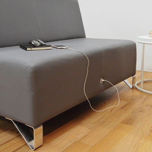 Sillón Smart Salas Premium Con Salida Usb Diseño Rossi